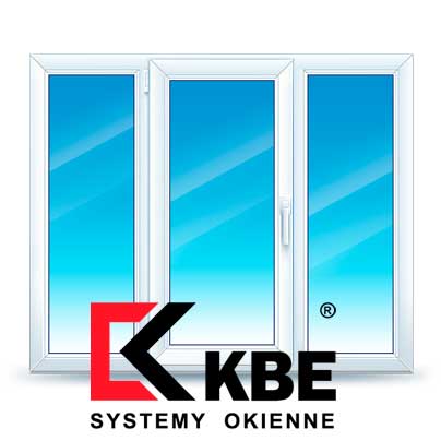 Трехстворчатые окна KBE